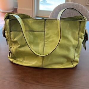 Hobo Lime  Green Leather Shoulder Bag